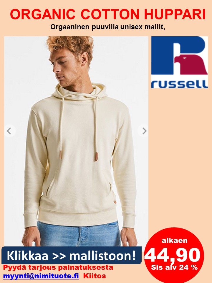 RUSSELL orgaaninen huppari