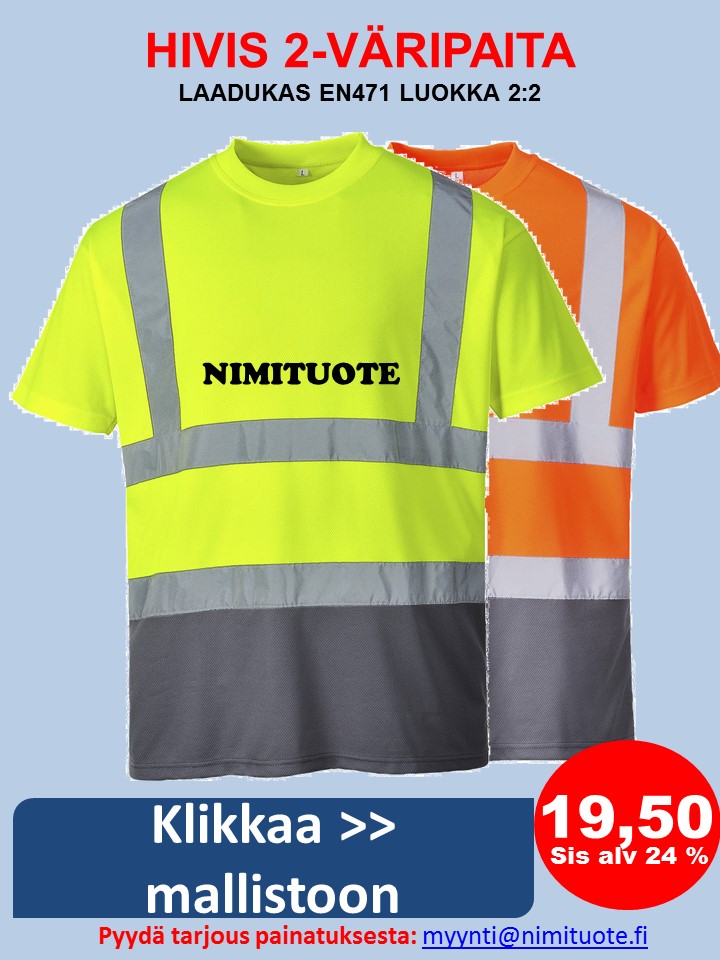 hivis t-paita huomioväri EN471
