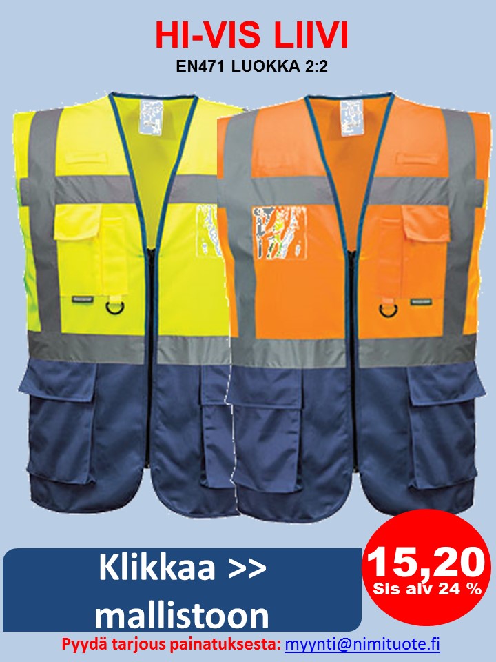 hivis liivi taskuilla